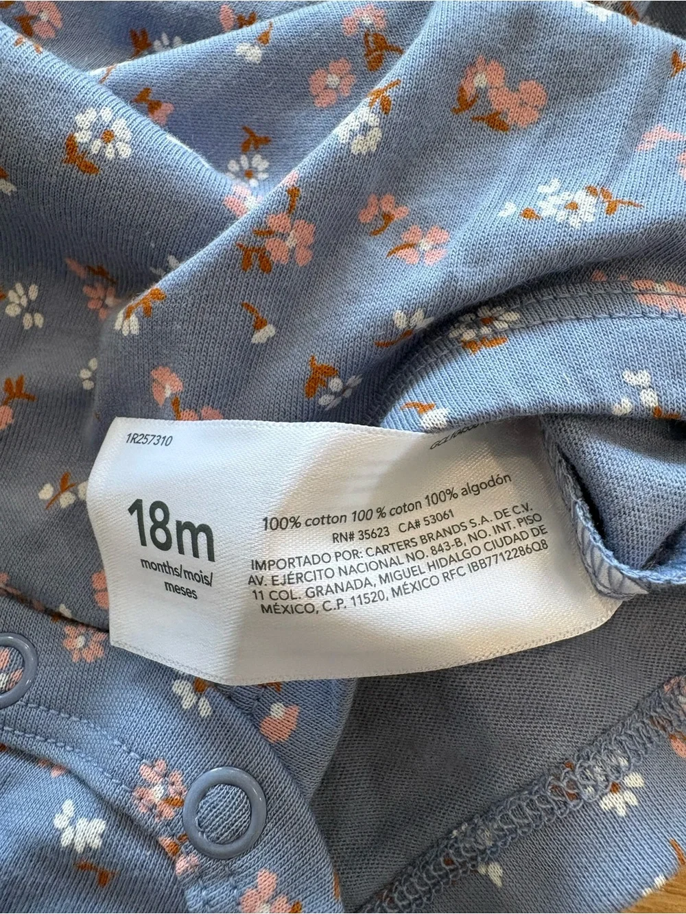 Carter's Floral Toddler Outfit